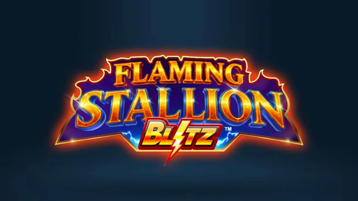 Flaming Stallion Blitz স্লট গেমের মরুভূমি থিমযুক্ত ইন্টারফেস